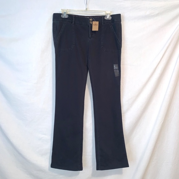 Hollister Women Social Stretch Navy Blue Pants Size 7R - Picture 1 of 10
